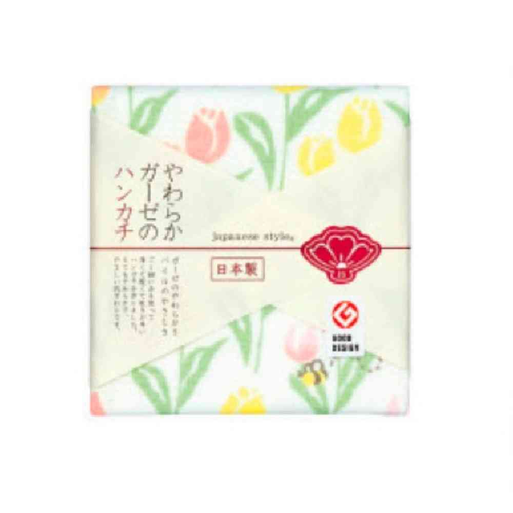 日繊商工 ジャパニーズスタイル チューリップ ハンカチ 1枚