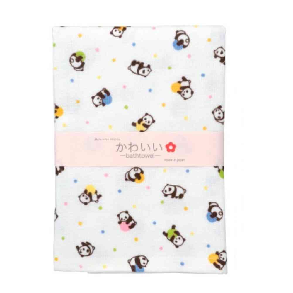 日繊商工 ジャパニーズスタイル ころころぱんだ バスタオル 1枚