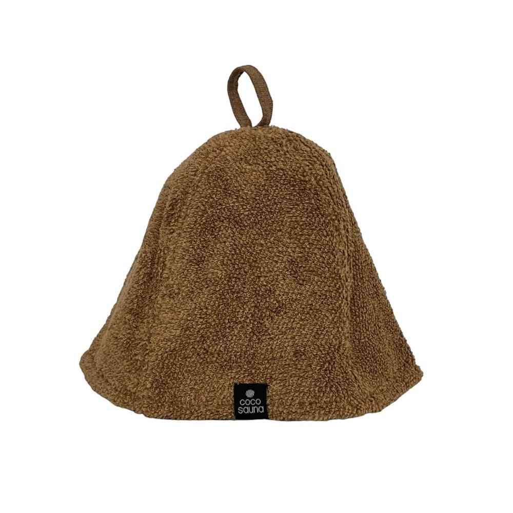 日繊商工 ココチエナサウナ サウナハット ブラウン 1枚