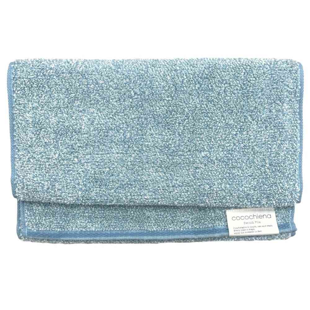 日繊商工 ココチエナ2 スリムバスタオル ブルー 1枚