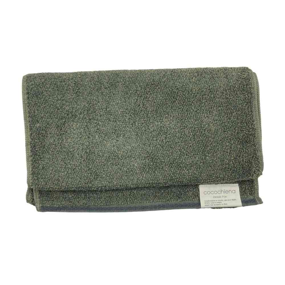 日繊商工 ココチエナ2 フェイスタオル ダークグリーン 1枚