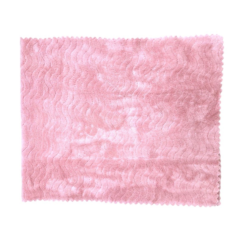 日繊商工 フワモコマルシェ 吸水美神 コンパクトタオル ピンク 1枚