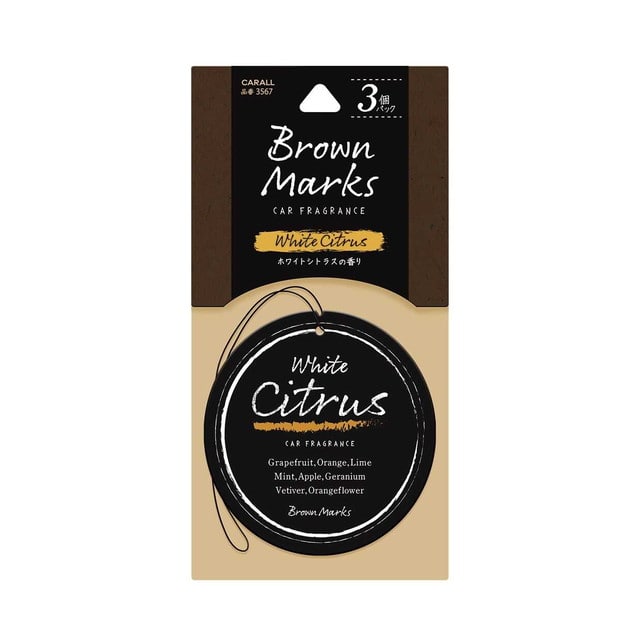 晴香堂 CARALL ブラウンマークスクラフトプレート3個パック ホワイトシトラス 3567 9.3g×3個