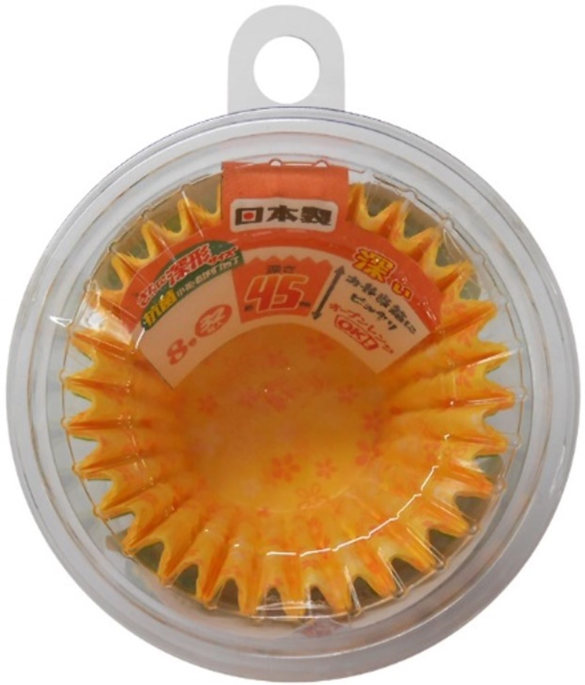 抗菌小花おかずカップさらに深形8号 32枚入り