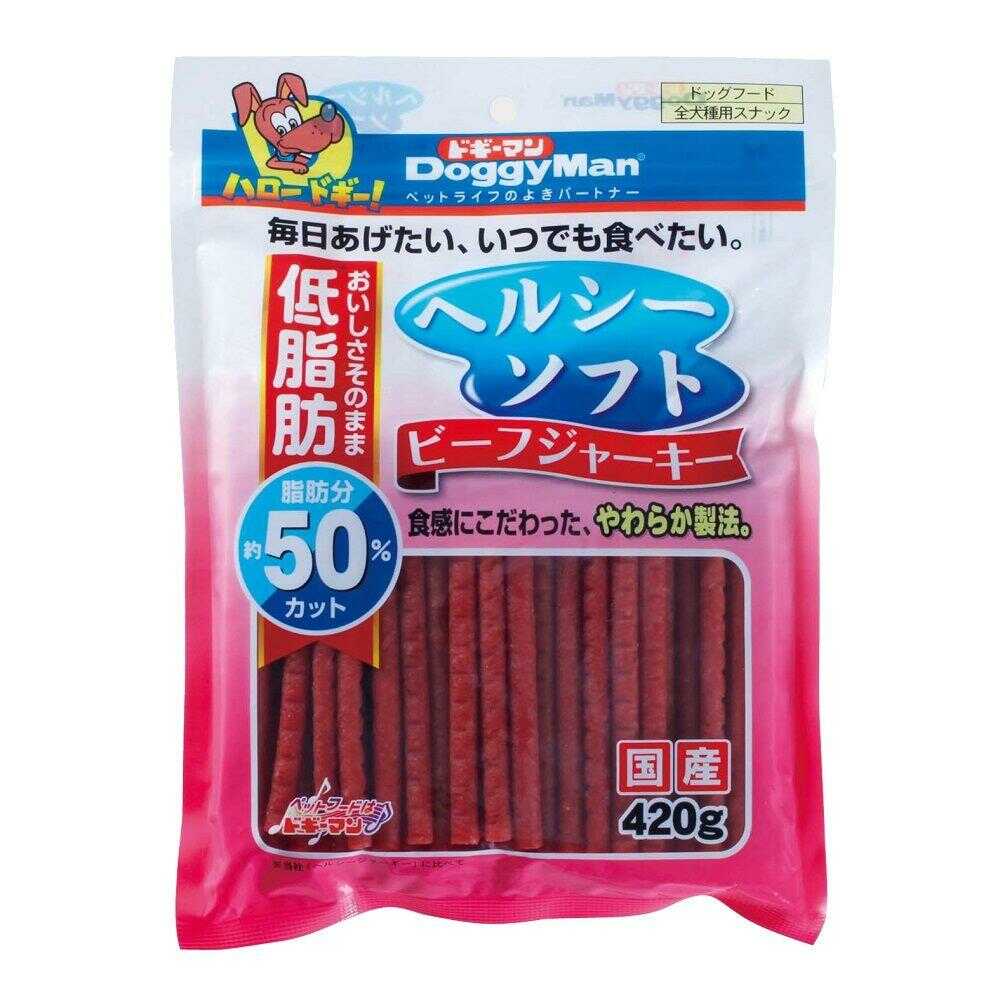 ドギーマン ヘルシーソフト ビーフジャーキー 420g