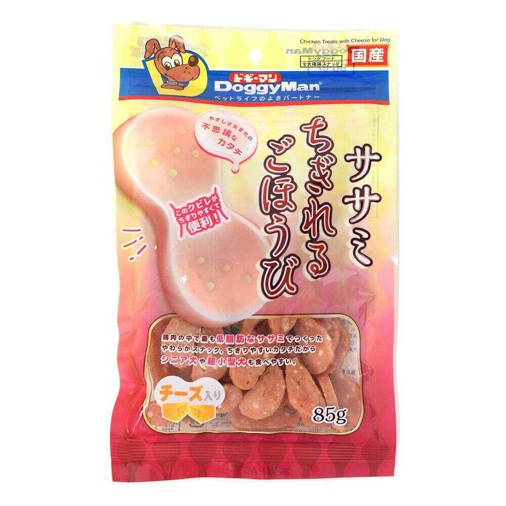 ドギーマン ササミちぎれるごほうび チーズ入り 85g