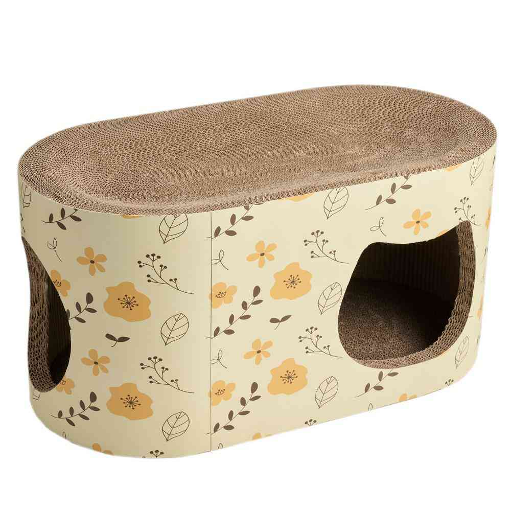 猫のツメトギ かくれんぼ イエローフラワー メーカー直送 ▼返品・キャンセル不可【他商品との同時購入不可】