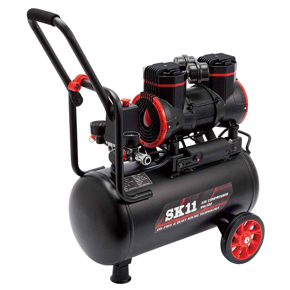 エアコンプレッサSW-102 SW-L20MPF-01 メーカー直送 ▼返品・キャンセル不可【他商品との同時購入不可】