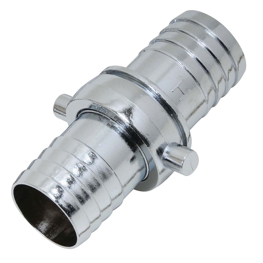 ホースジョイント 金属製 PE-38 38MM 【直送品】 返品・キャンセル・他商品と同時購入は不可