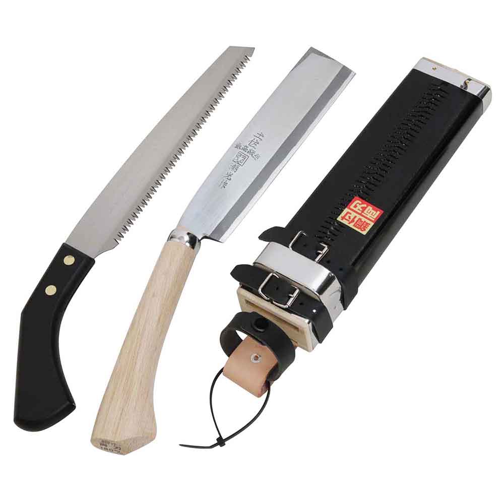 二丁差し(鉈、鋸) 180MM・210MM メーカー直送 ▼返品・キャンセル不可【他商品との同時購入不可】