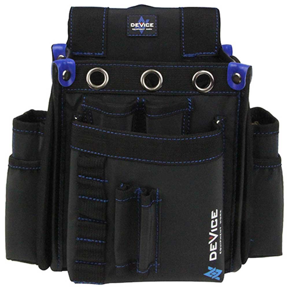 腰袋2段 サイドポケット付き DVC-KZ14 メーカー直送 ▼返品・キャンセル不可【他商品との同時購入不可】