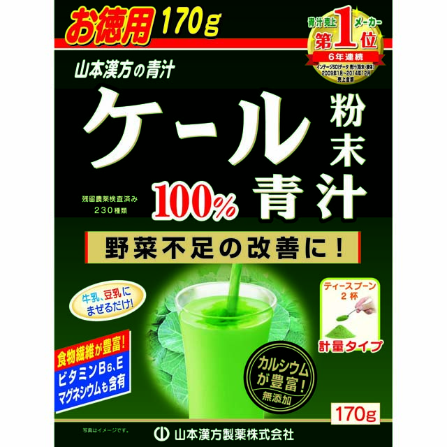 ◆山本漢方 ケール粉末100%お徳用 170G