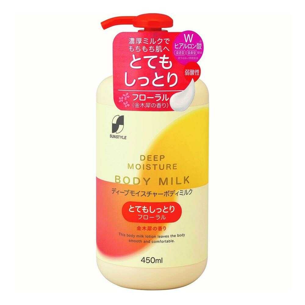 SUNSTYLE サンスタイル ディープモイスチャーボディミルク フローラル 450ml
