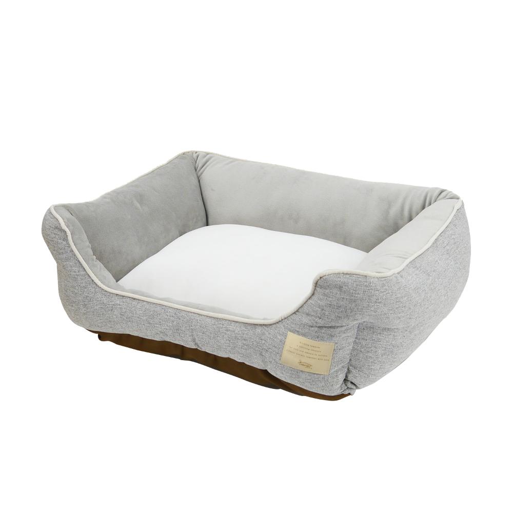 Homey オールシーズンスクエアベッド M グレー メーカー直送▼返品・キャンセル不可【他商品との同時購入不可】