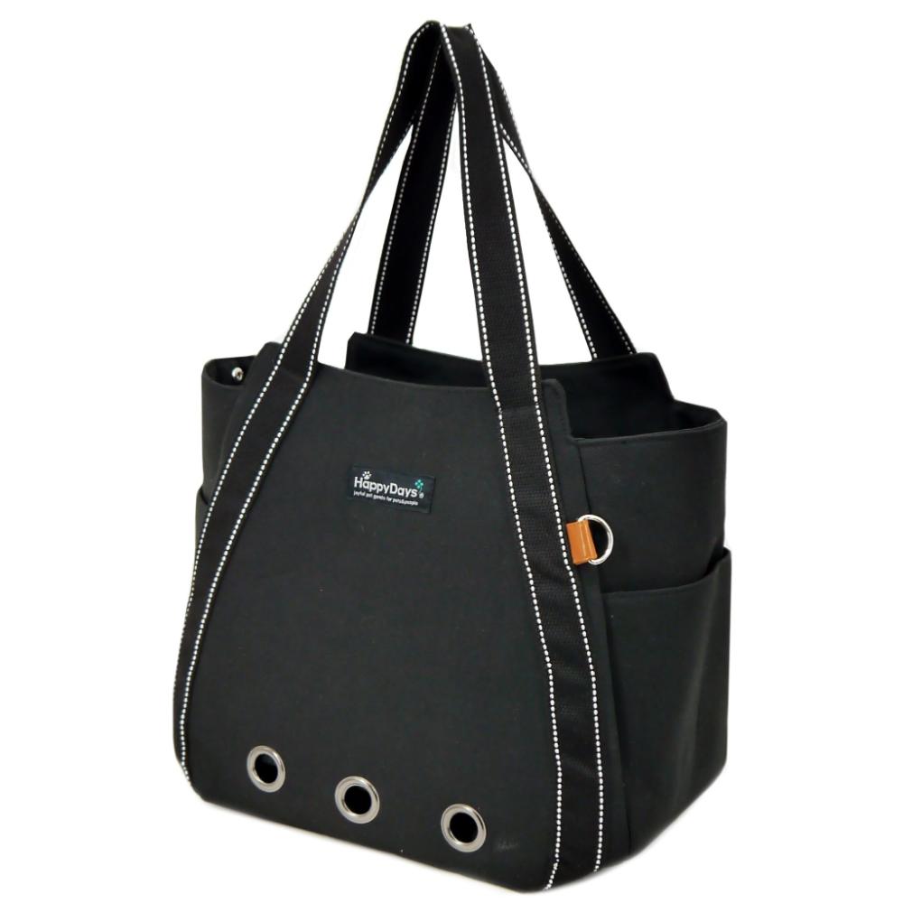 HappyDays ペット用サステナブルトートバッグ ブラック メーカー直送 ▼返品・キャンセル不可【他商品との同時購入不可】