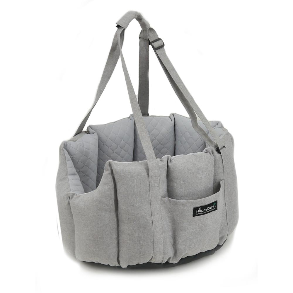 HappyDays ドライブベッド&キャリー グレー メーカー直送 ▼返品・キャンセル不可【他商品との同時購入不可】