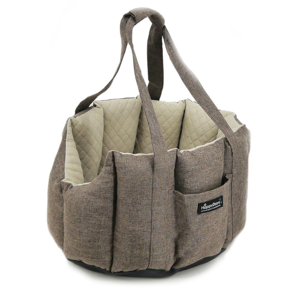 HappyDays ドライブベッド&キャリー ブラウン メーカー直送 ▼返品・キャンセル不可【他商品との同時購入不可】