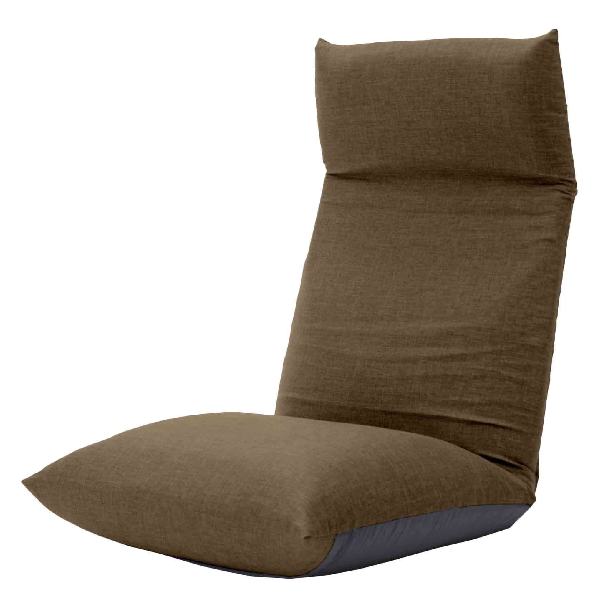 日本製 ヘッドリクPコイル座椅子 NECK ダリアンブラウン 【直送品】 返品・キャンセル・他商品と同時購入は不可