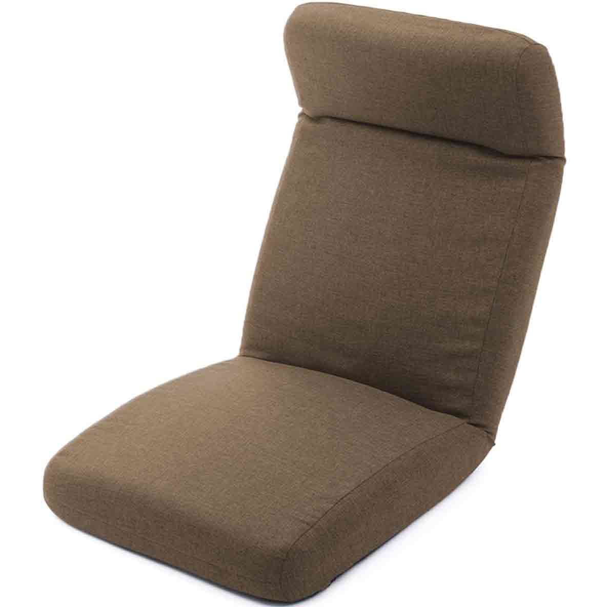 日本製 ヘッドリク低反発座椅子 ダリアンブラウン 【直送品】 返品・キャンセル・他商品と同時購入は不可