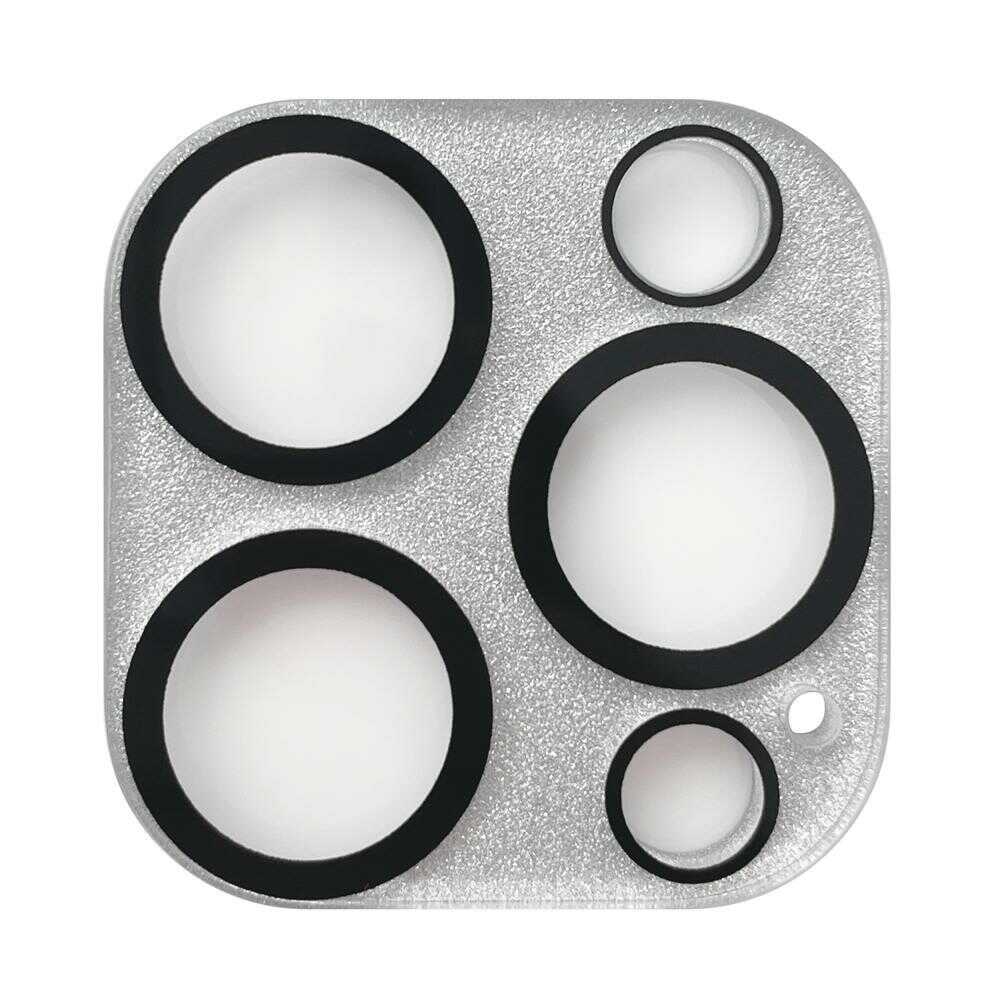 サンクレスト iPhone16 Pro/16 ProMax レンズガード ラメシルバー i38RPBC03