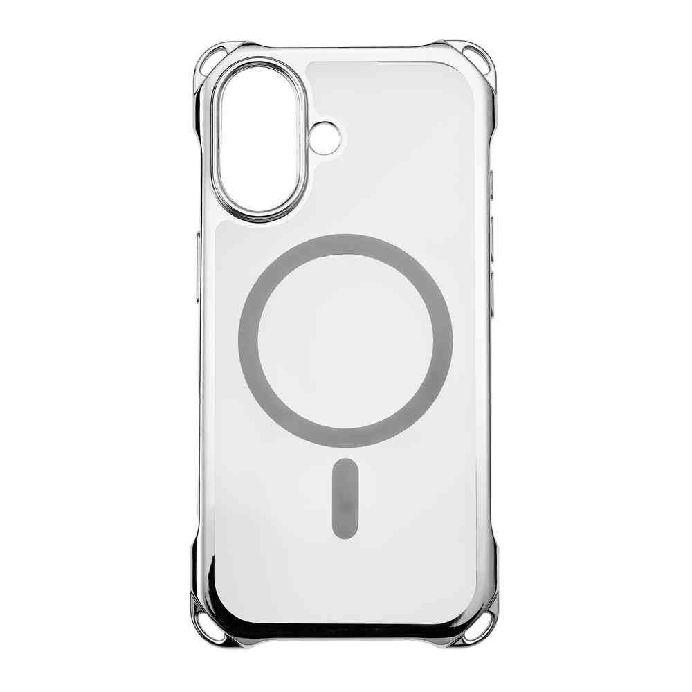 サンクレスト 4ホールケース MagSafe対応 メタリックシルバー for iPhone17