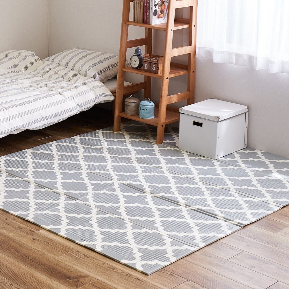 折りたため水拭き可 プレイマット エクスモロッコ 178x196cm メーカー直送▼返品・キャンセル不可【他商品と同時購入不可】