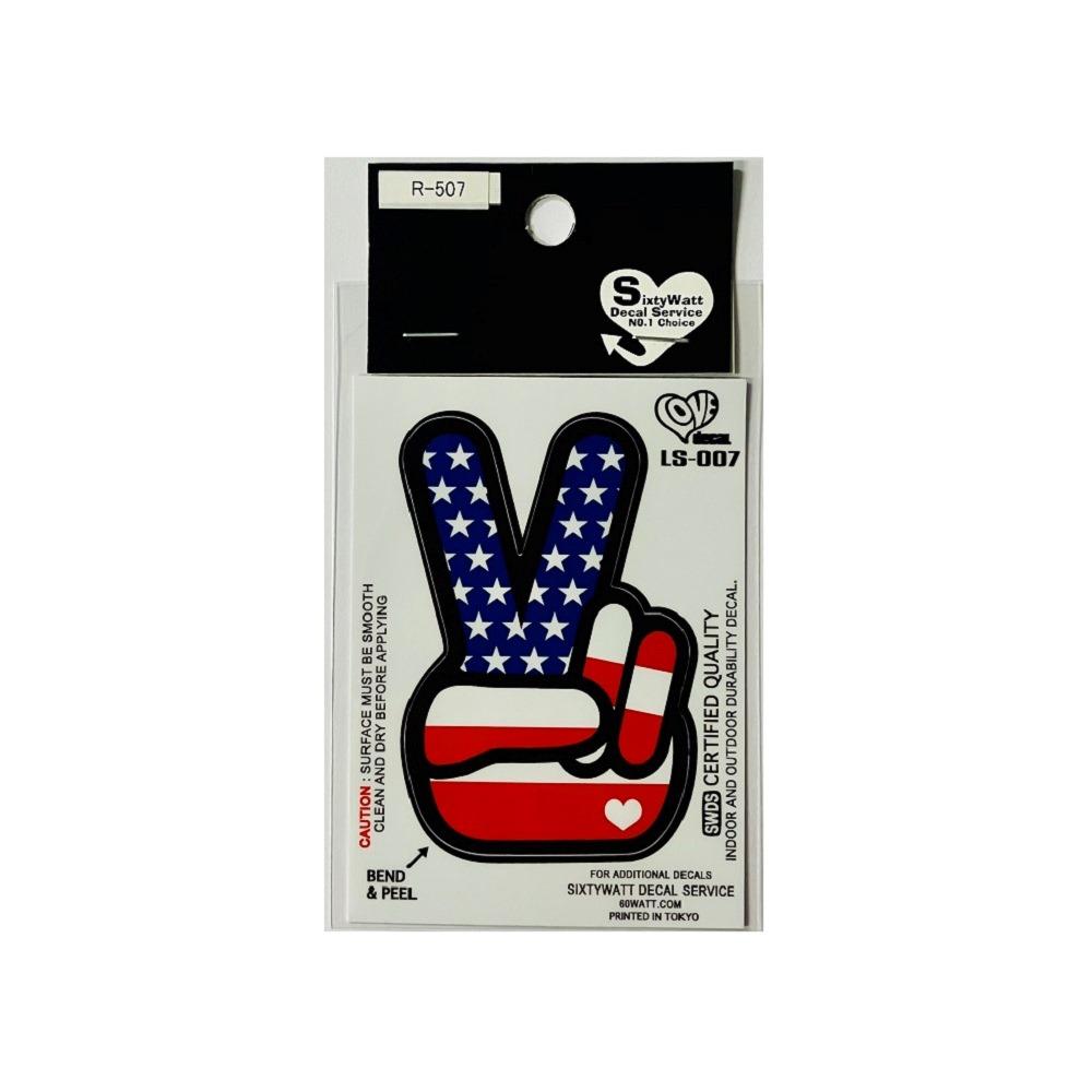 東洋マーク 純正ステッカーPEACE SIGN R507
