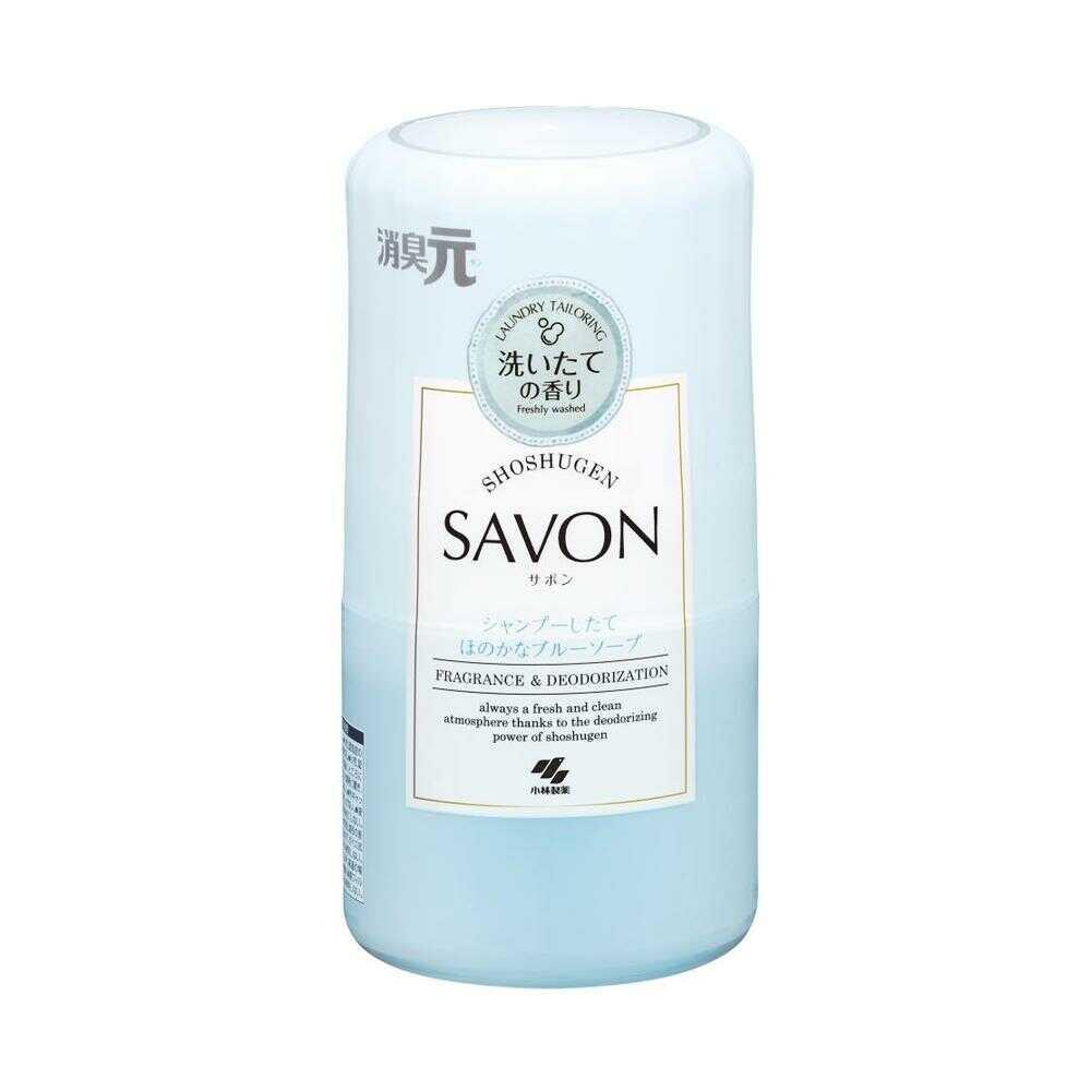 小林製薬 消臭元SAVON シャンプーしたてほのかなブルーソープ 400ml 【3個セット】