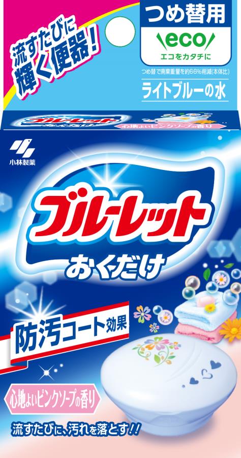 小林製薬 ブルーレットおくだけ つめ替用 ピンクソープ 25g