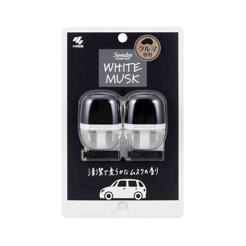 小林製薬 Sawadayクルマ専用クリップ ホワイトムスク 6ml×2個入