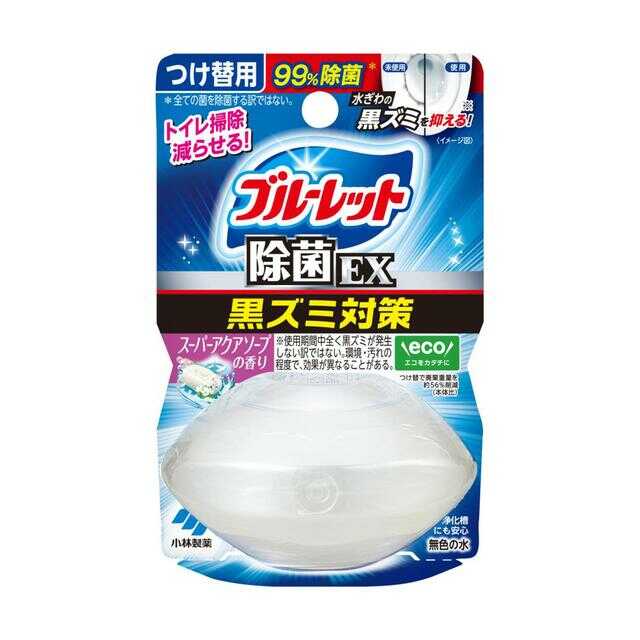 小林製薬 液体ブルーレットおくだけ除菌EXつけ替用 スーパーアクアソープ 67ml   【3個セット】