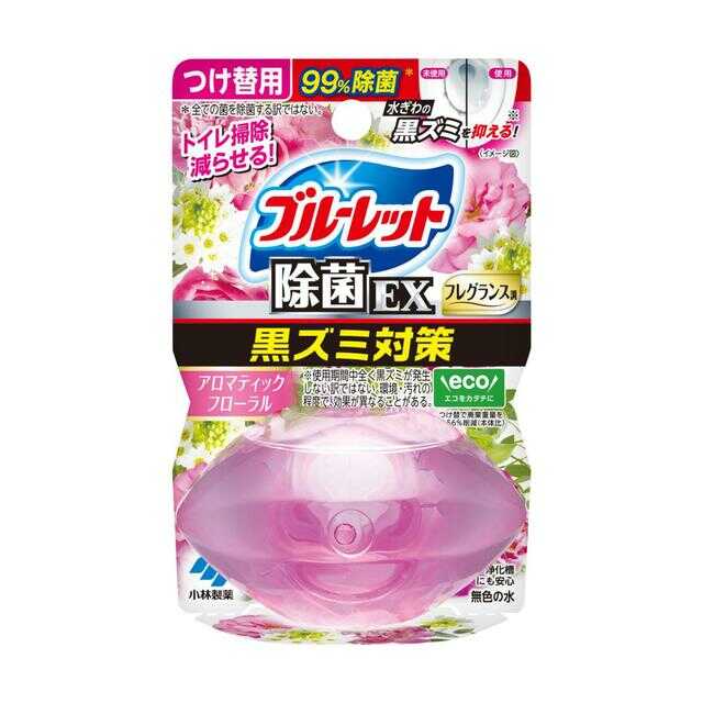 小林製薬 液体ブルーレットおくだけ除菌EXフレグランスつけ替用 アロマティックフローラル 67ml   【3個セット】