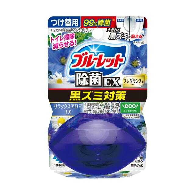 小林製薬 液体ブルーレットおくだけ除菌EXフレグランスつけ替用 リラックスアロマEXの香り 67ml   【3個セット】