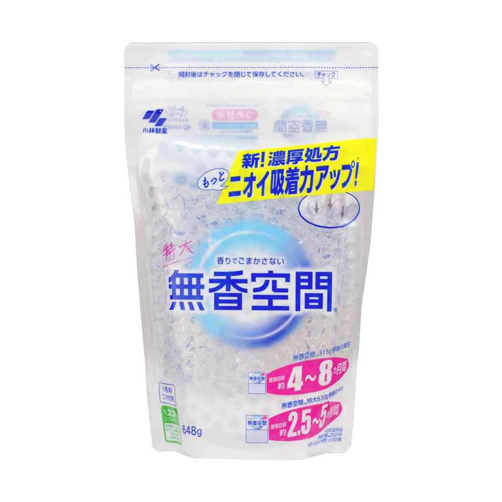 小林製薬 無香空間 特大無香料 つめ替用 648g