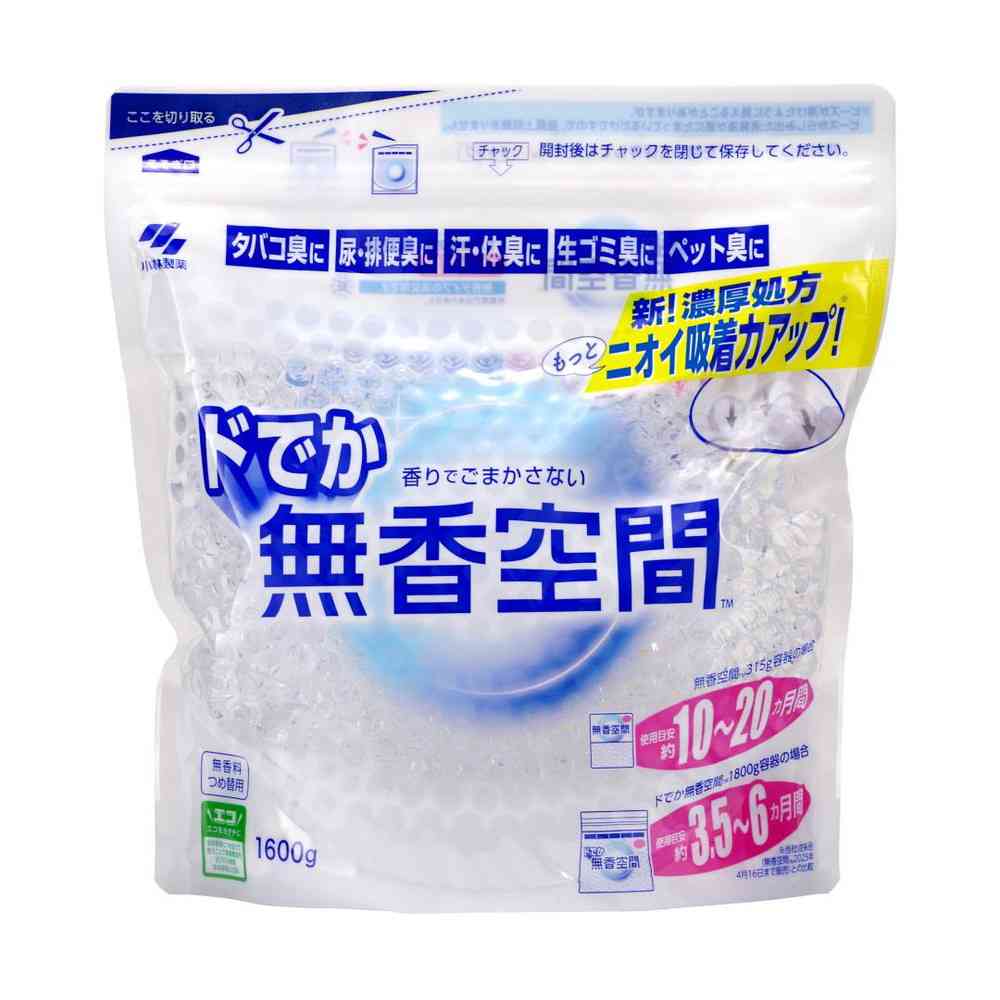 小林製薬 ドでか無香空間 替 無香料 1600g   【6個セット】