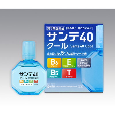 【第3類医薬品】サンテ40クール 12ml 【12個セット】【セルフメディケーション税制対象】