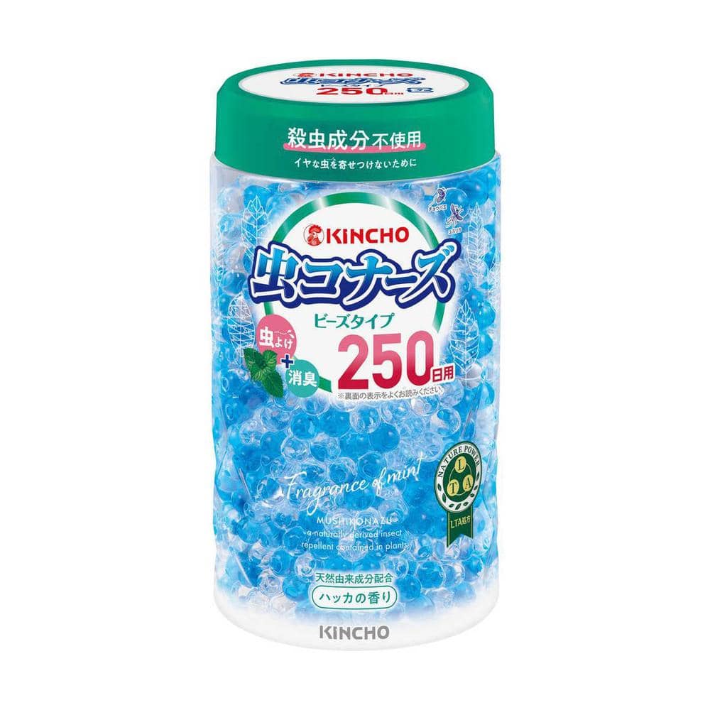 金鳥 虫コナーズ ビーズタイプ スリムボトル ハッカの香り 360g   【3個セット】