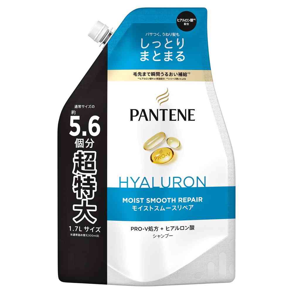 P&G パンテーン モイストシャンプー つめかえ超特大 1700ml 【6個セット】