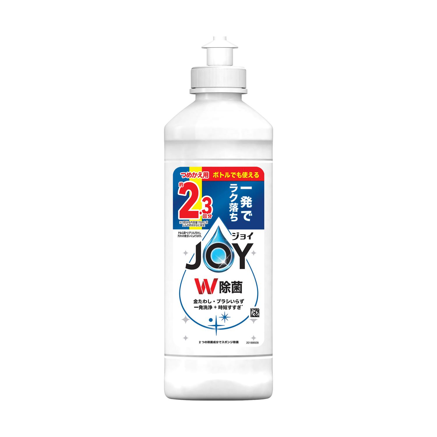 P&G ジョイ W除菌 食器用洗剤 さわやか微香 キャップ付き 詰め替え 300mL【20個セット】