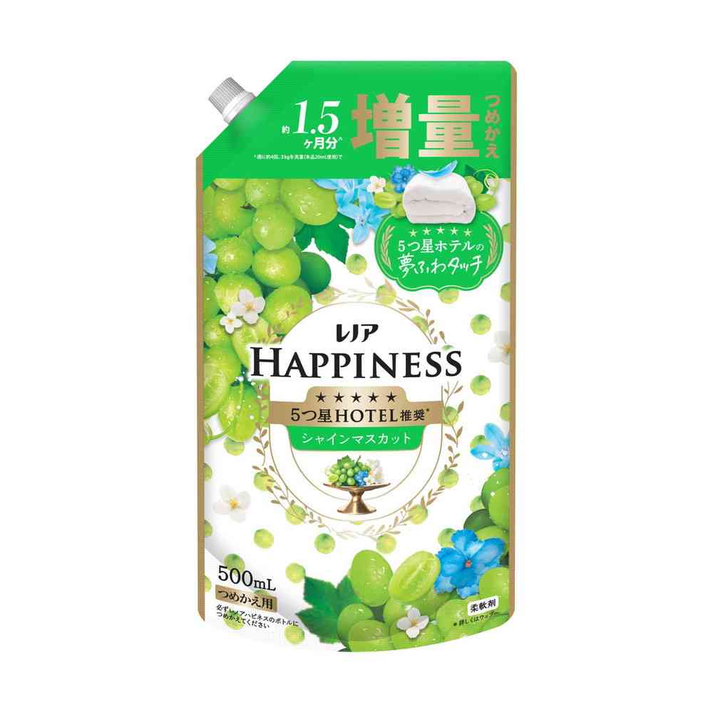 P&G レノアハピネス 夢ふわタッチ シャインマスカットの香り  詰替 増量サイズ 500mL