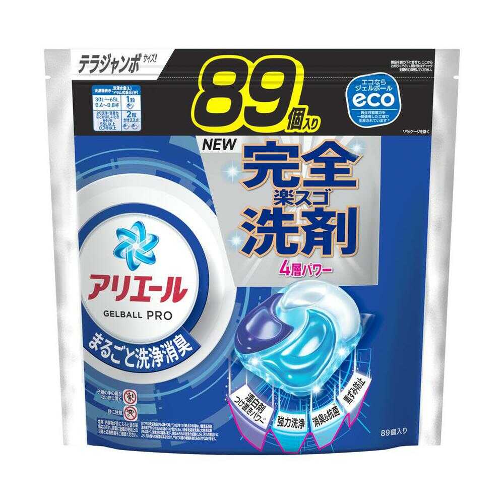 P&G アリエール ジェルボール プロ つめかえ用 テラジャンボ 89個