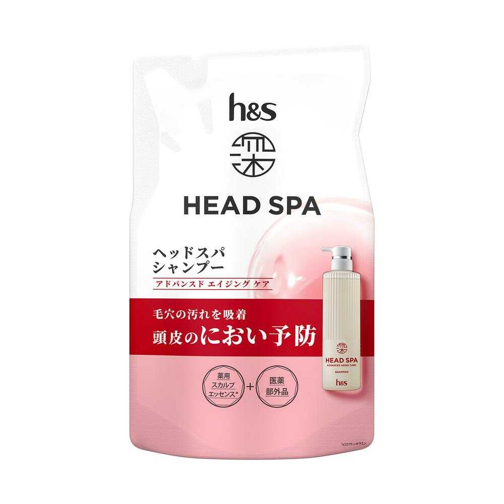 【医薬部外品】P&G 深ヘッドスパ by h&s アドバンスド エイジング ケア シャンプー詰め替え 350g   【12個セット】