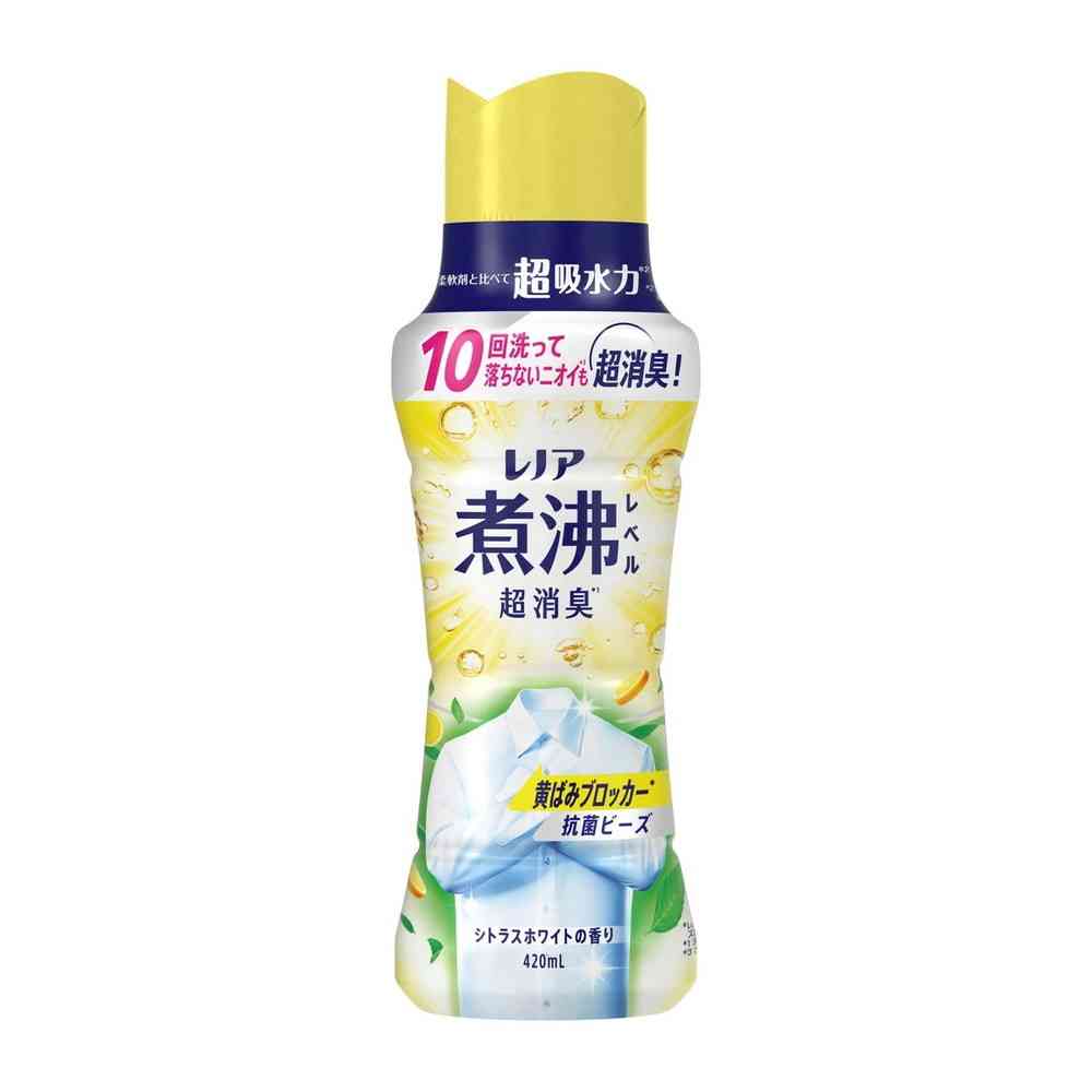 P&G レノア 煮沸レベル 超消臭 抗菌ビーズ 黄ばみブロッカー シトラスホワイトの香り本体 420ml