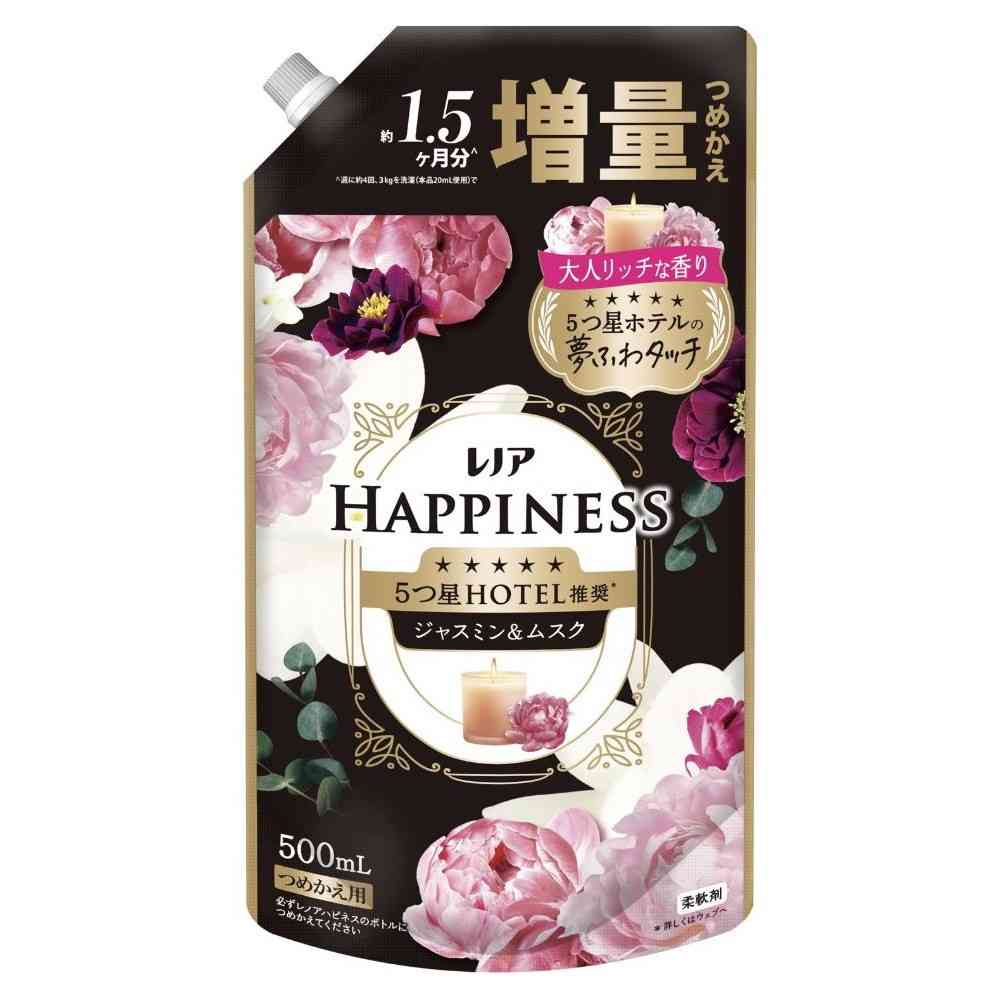 P＆G レノアハピネス 夢ふわタッチ ジャスミン＆ムスクの香り 詰替 500mL   【3個セット】