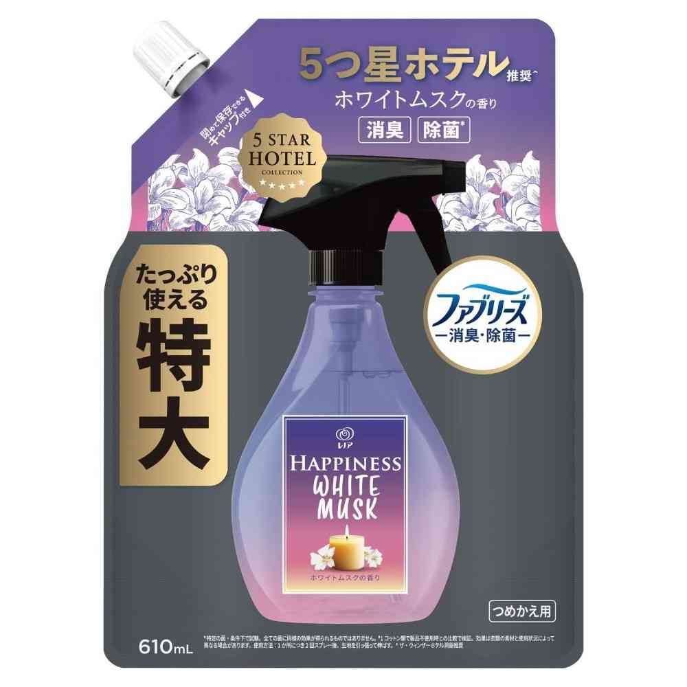 P＆G レノアハピネス ミスト ホワイトムスクの香り 詰替 特大 610mL   【12個セット】