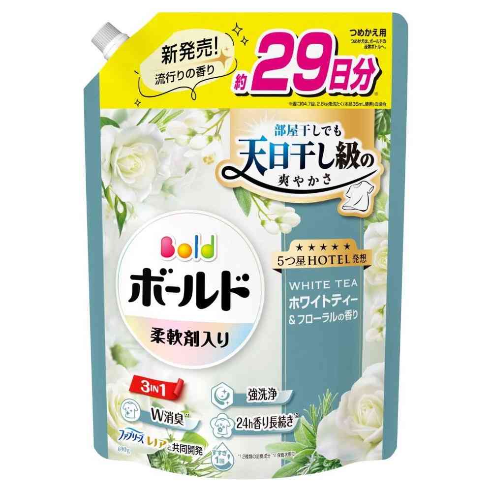 P＆G ボールド ジェル ホワイトティー＆フローラルの香り 詰替 超特大 690g