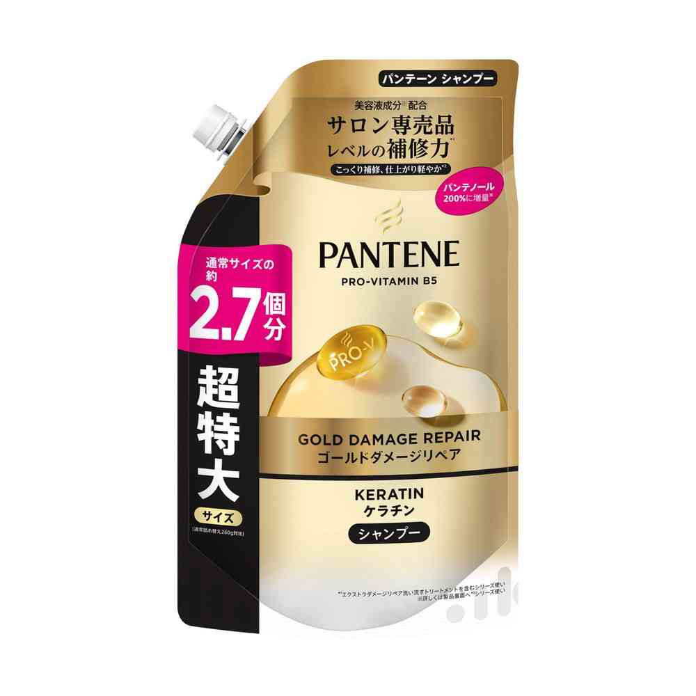 P&G パンテーン ゴールドダメージリペア シャンプー 詰替 超特大 700g   【3個セット】