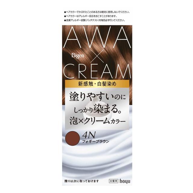 【医薬部外品】ビゲン 泡クリームカラー4N 1剤 50g + 2剤 40g + アフターカラー美容液 5ml