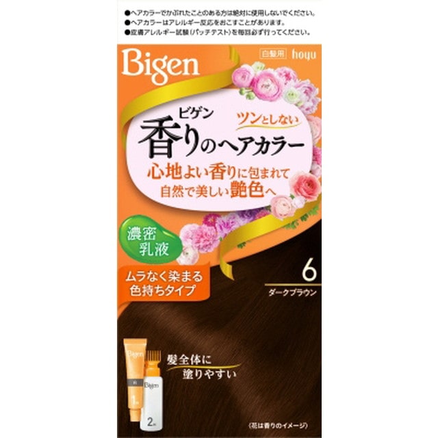 【医薬部外品】ビゲン 香りのヘアカラー乳液 6 ダークブラウン 40g+60ml