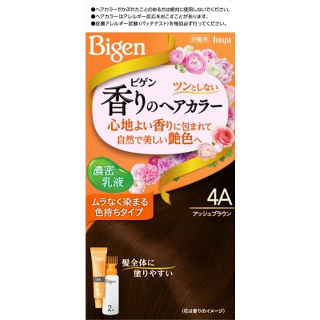 【医薬部外品】ビゲン 香りのヘアカラー乳液 4A アッシュブラウン 40g+60ml